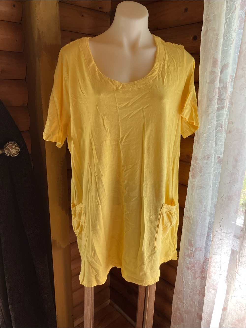 CW classics long Tshirt cover up mini dress 2X